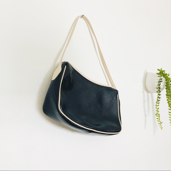 Handbags - Vintage Italian 70s Navy Leather Handbag